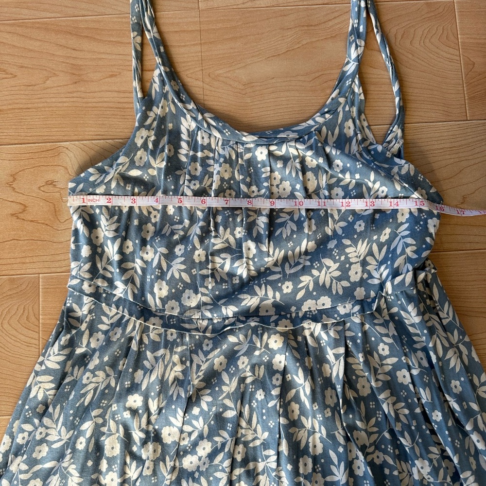 Marc Jacobs vintage blue and white floral sleeveless dress fits like small - Picture 6 of 8